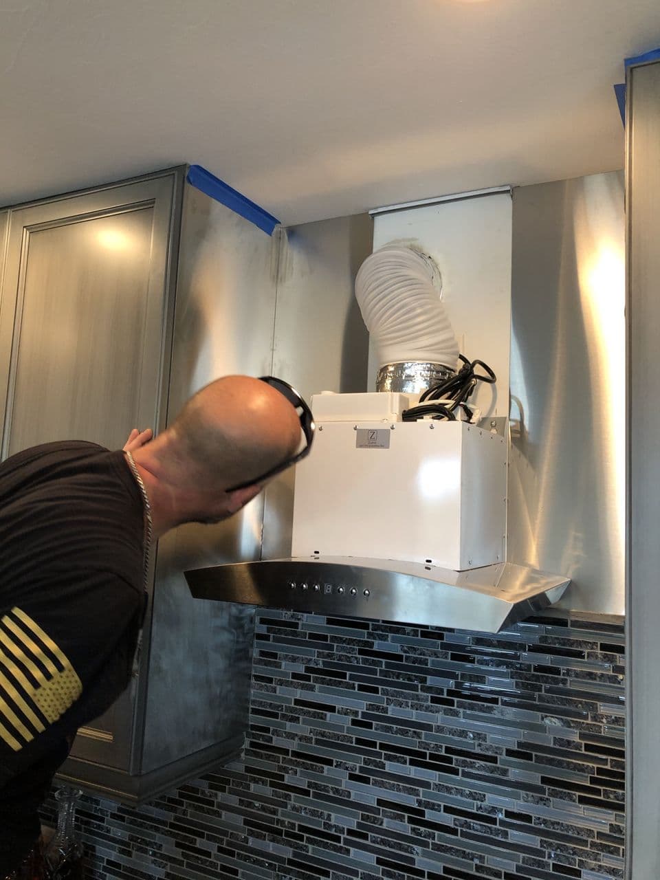 Aluminum hood fabrication in progress kitchen — Naples Welding Inc., Naples FL